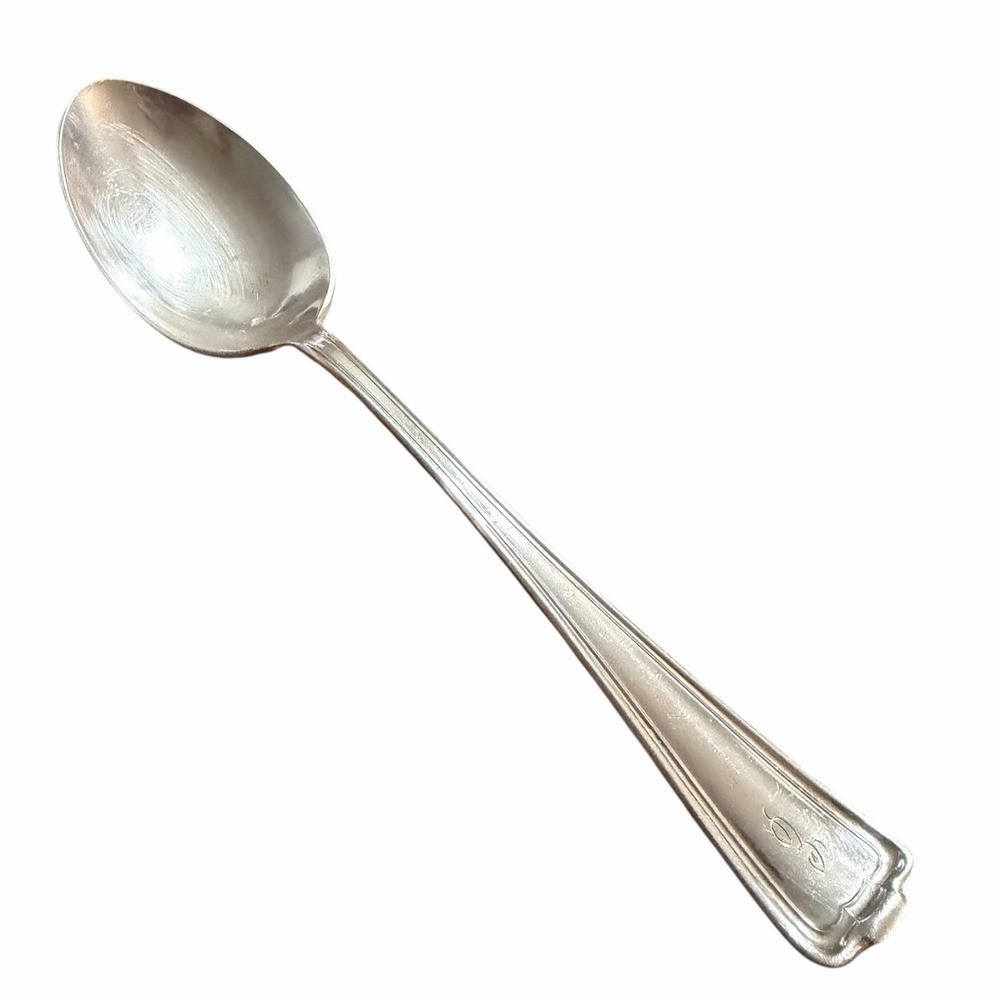 1847 Rogers Bros XS Triple Cromwell Pattern Serving Spoon‎ Monogram E